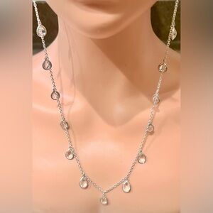 STUNNING IPPOLITA Rock Candy dangle 13  quartz clear stone necklace.32”